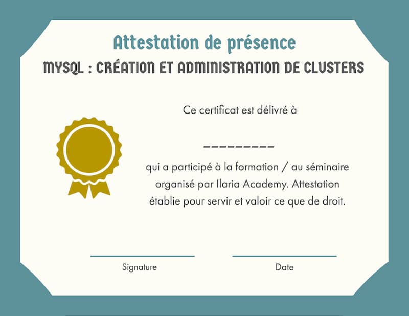 Attestation - MySQL Clusters